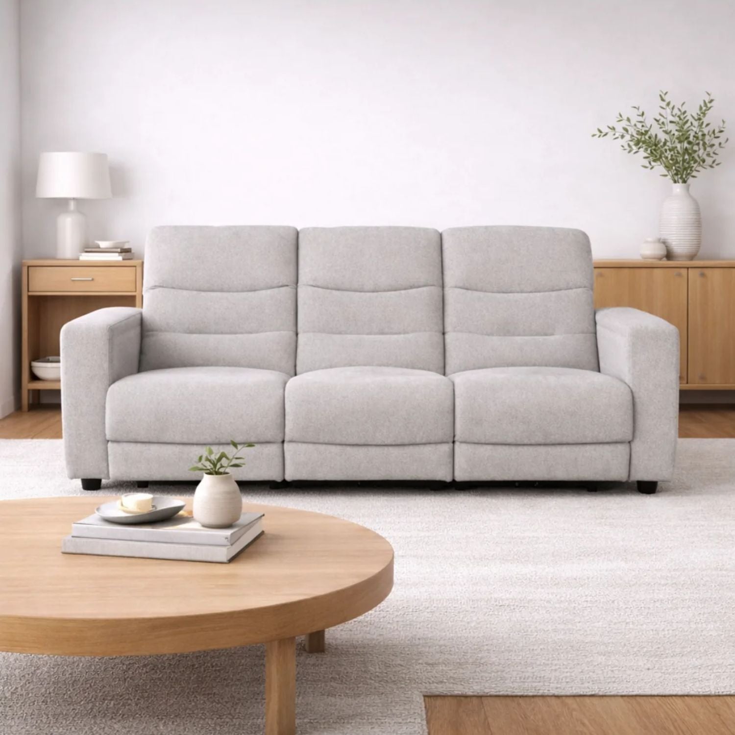 Roche Power Recliner Sofa - Dove