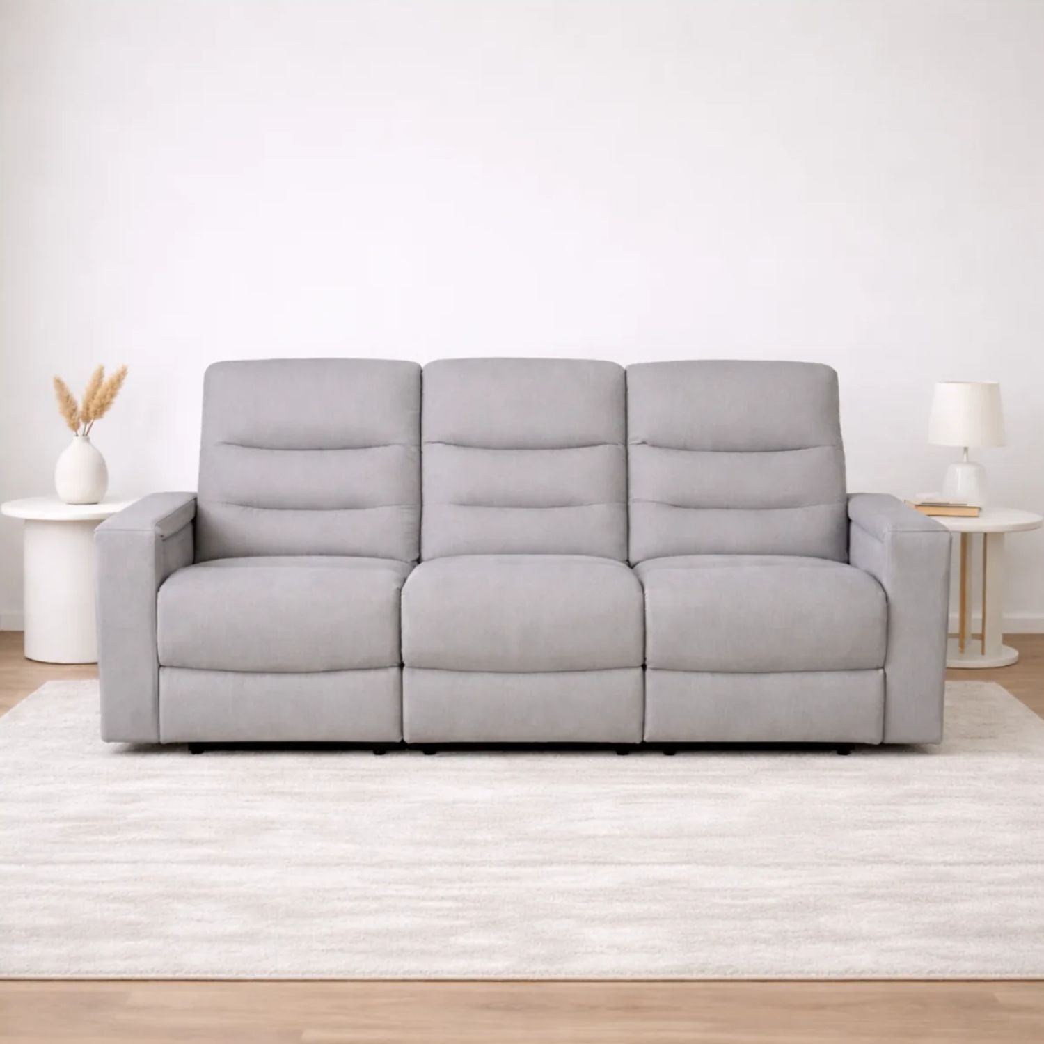 Roche Power Recliner Sofa - Light Grey