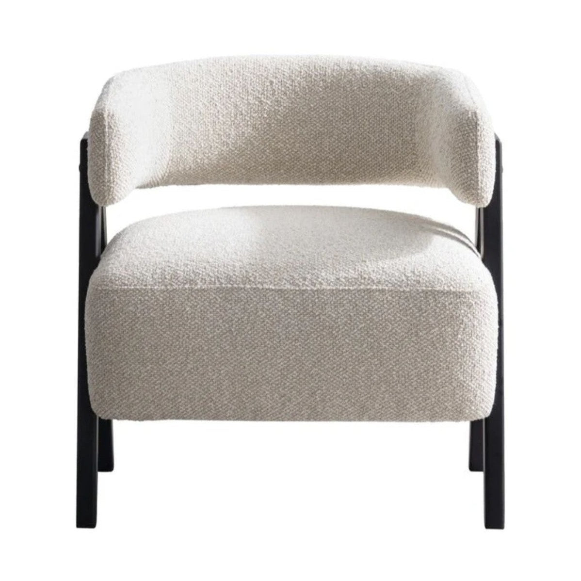 Rocio Boucle Fabric Arm Accent Chair