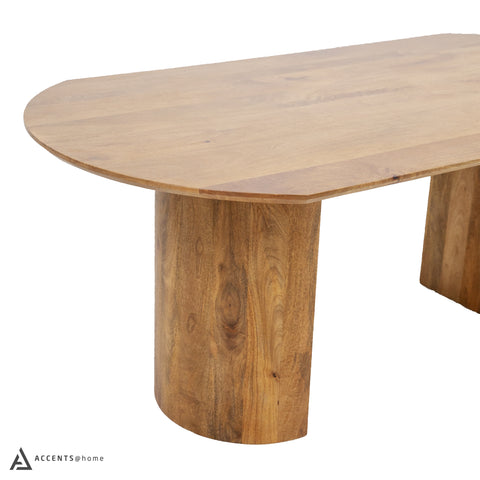 Romulus Solid Wooden Dining Table - Mango