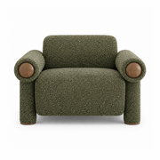Ronan Upholstered Accent Chair – Deep Olive Green