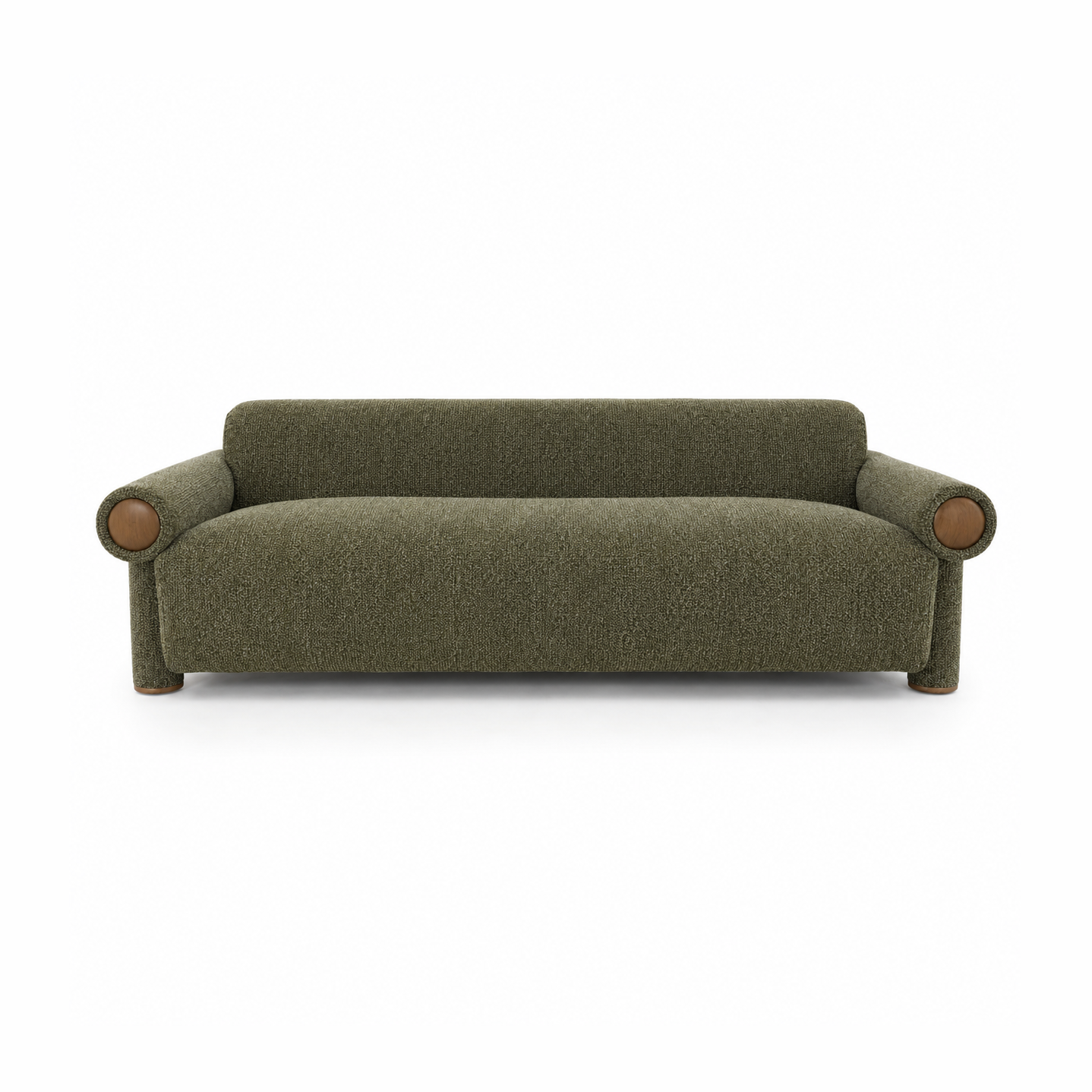 Ronan Upholstered Sofa – Deep Olive Green