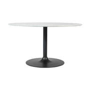 Rowan 42" Round Marble Pedestal Dining Table