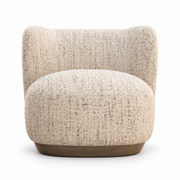 Rowin Sculptural Accent Chair – Natural Oat