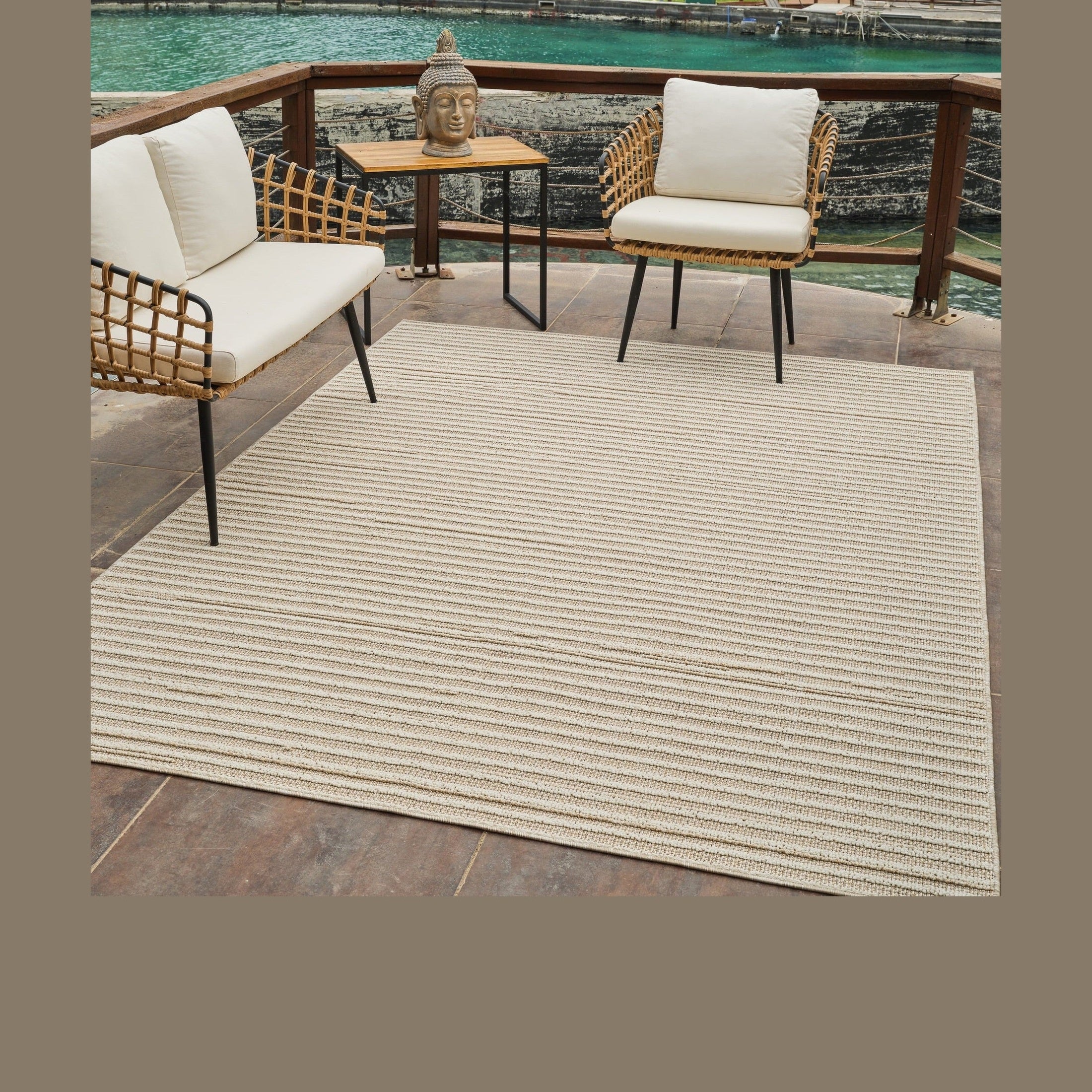 Utopia Cream Ornate Distressed Area Rug