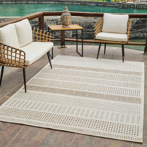 Aurora Beige Modern Rug