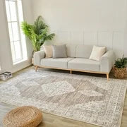 Nairobi Beige Medallion Rug – 5x8