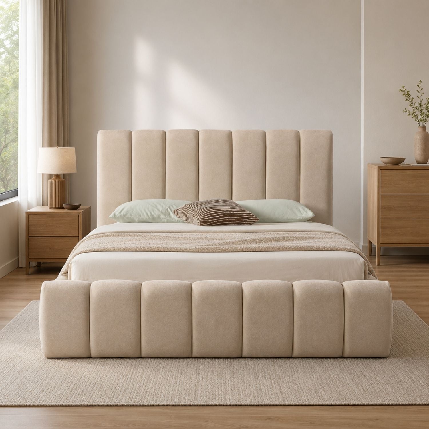 Ruska Upholstered Storage Bed with Gas Lift