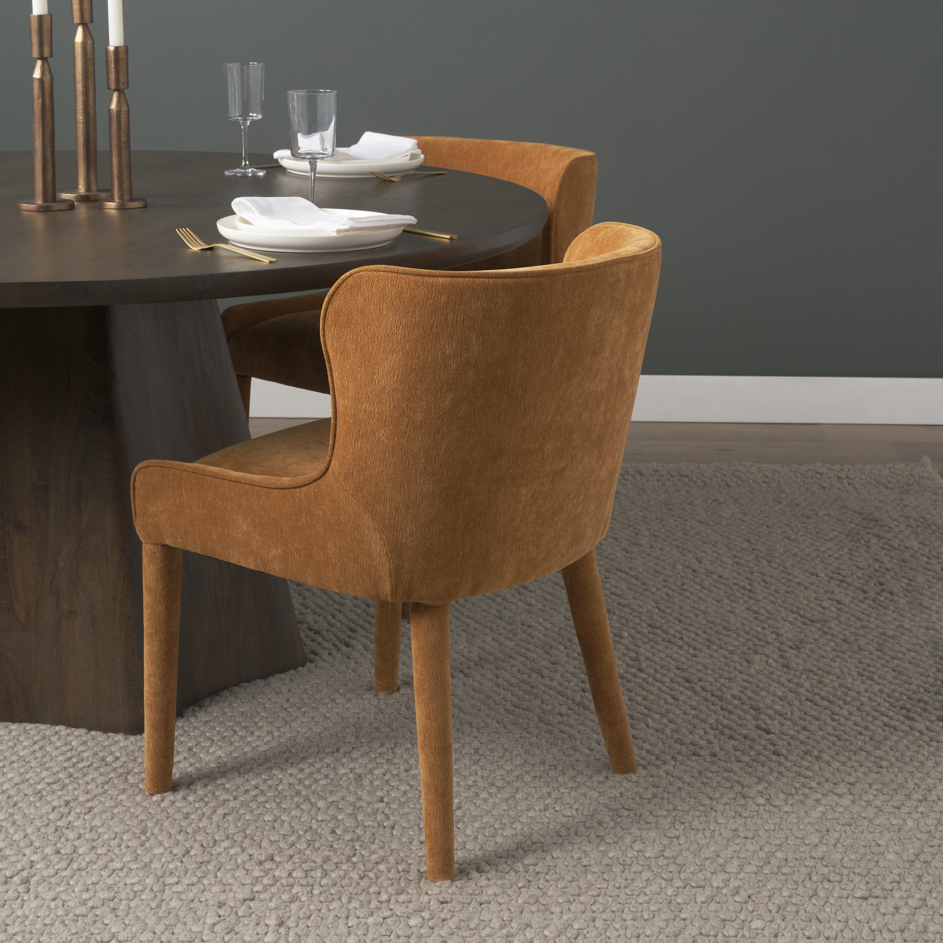 Nolan Slope Chenille Dining Chair