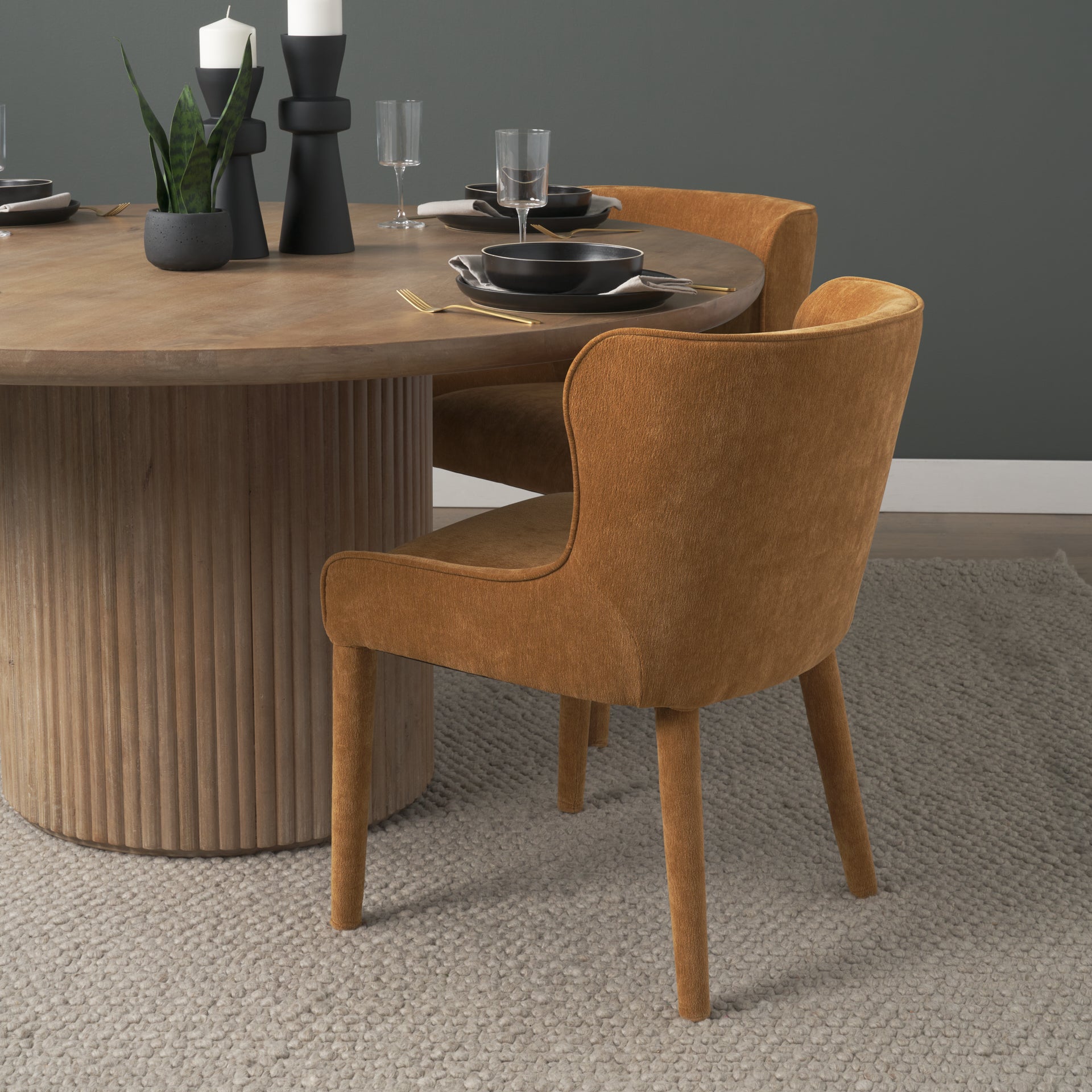 Nolan Slope Chenille Dining Chair