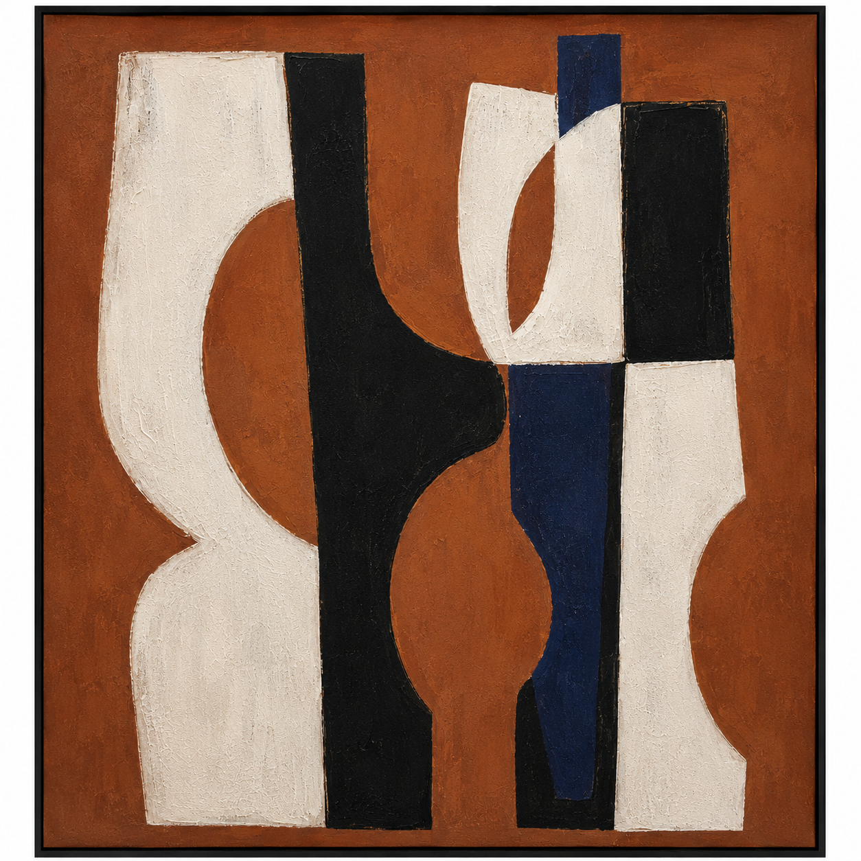Rustic Rhythms I Hand-Painted Framed Canvas Wall Art