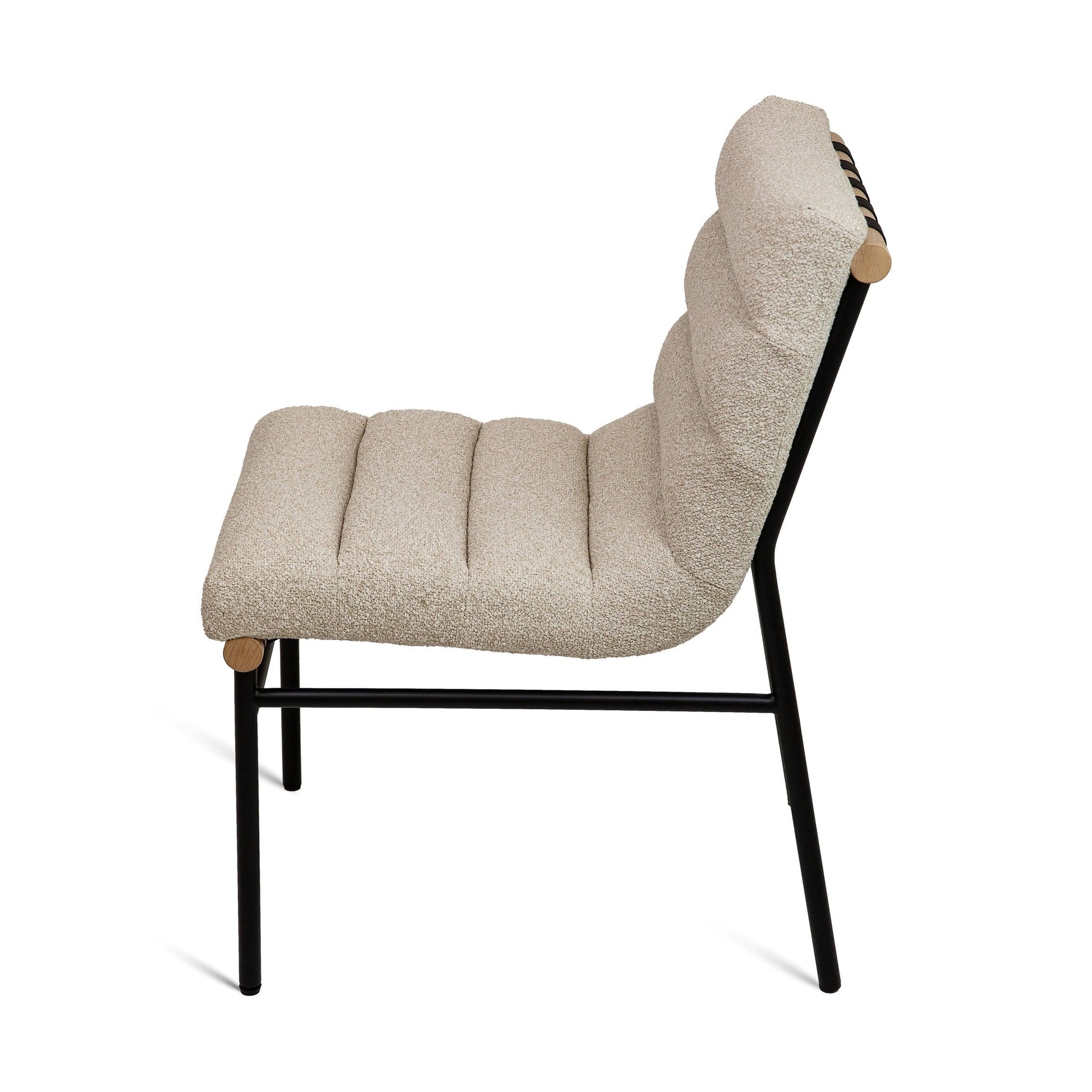 Ryna Vista Fabric Dining Chair - Linen