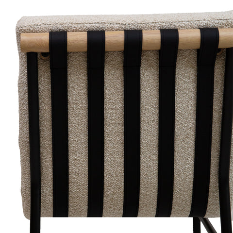 Ryna Vista Fabric Dining Chair - Linen