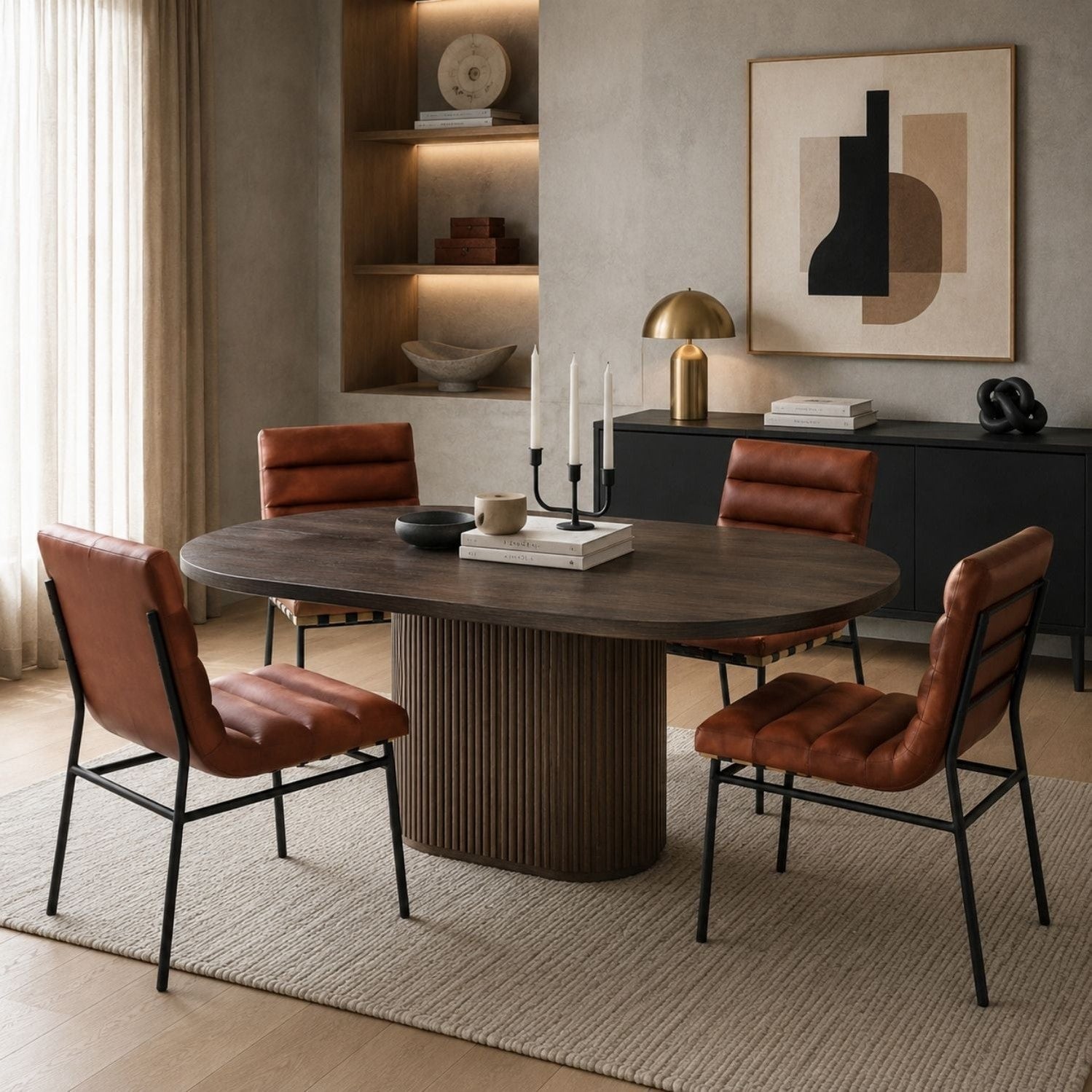 Ryna Dining Chair - Cognac