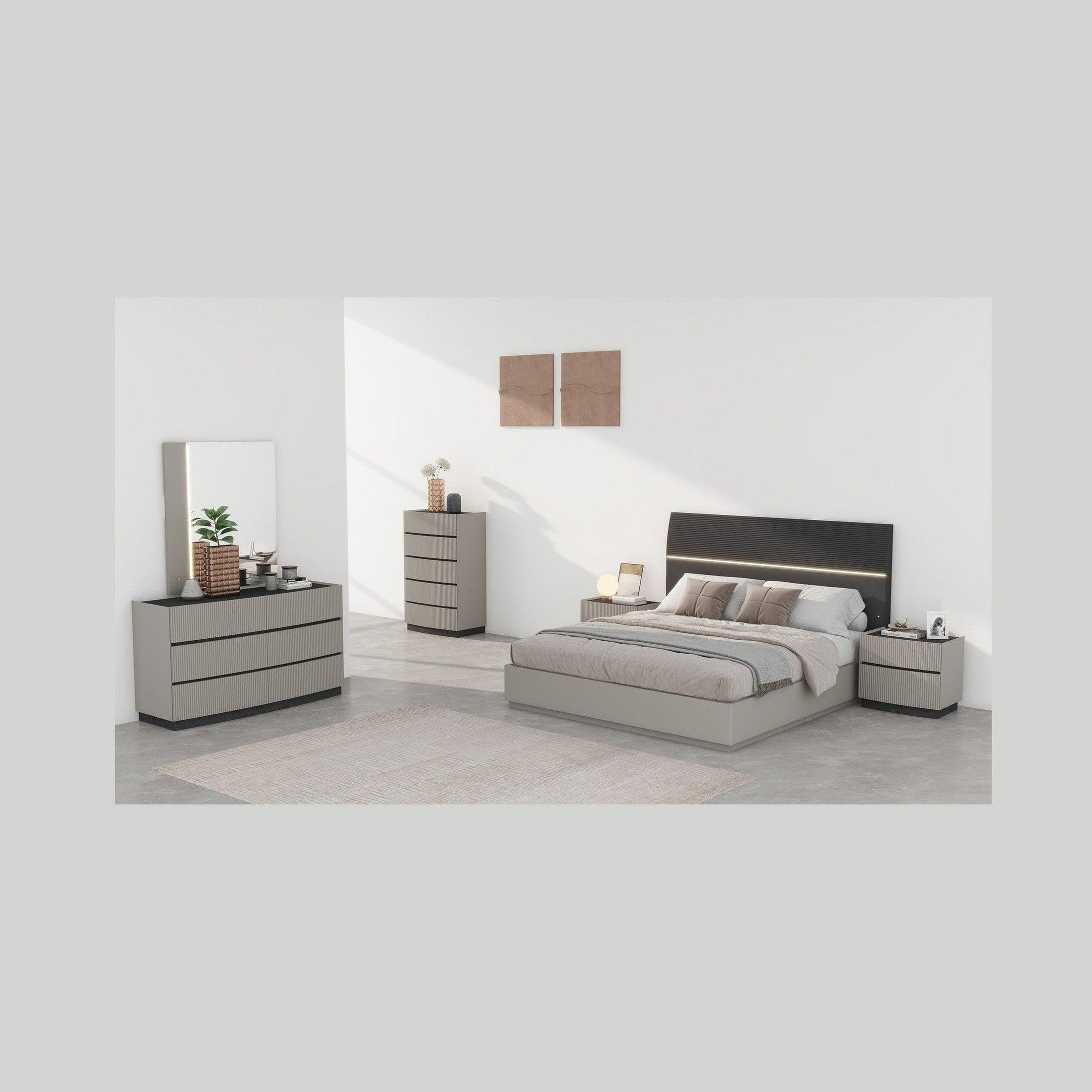 Nella Two Tone Nightstand