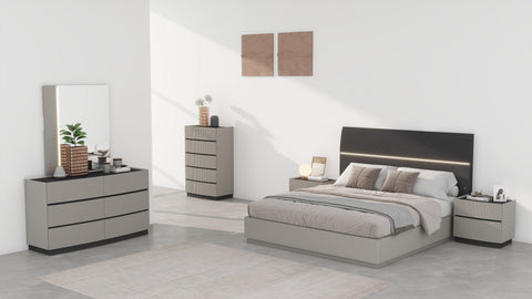 Nella Two Tone Storage Bed - Queen