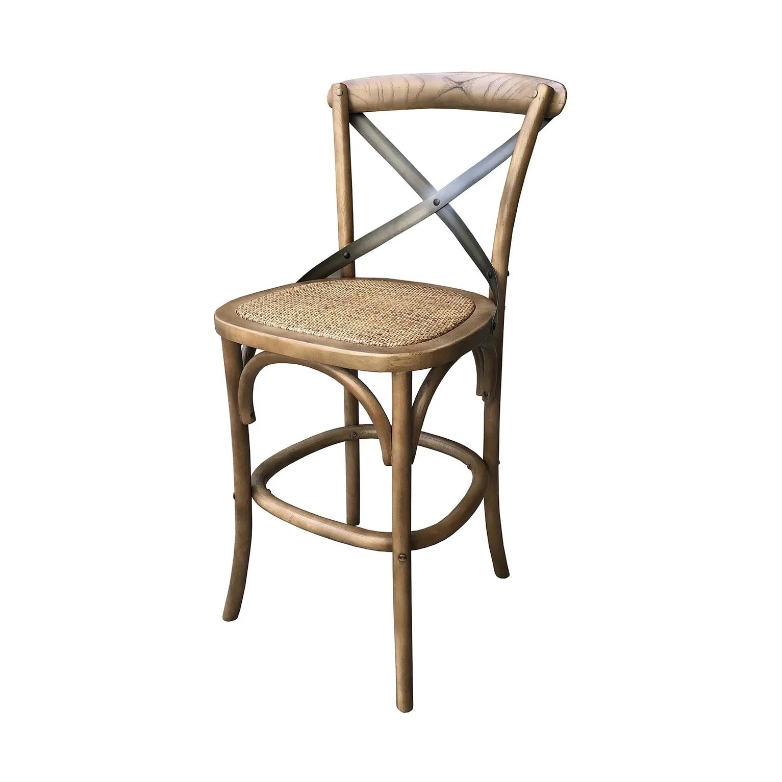 Wynric Back Fixed Counter Stool - Sundried