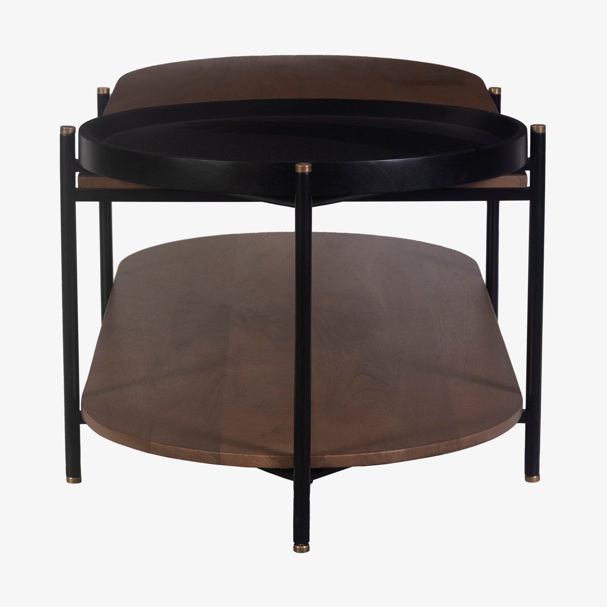 Kobbo Metal Mango Wooden Coffee Table