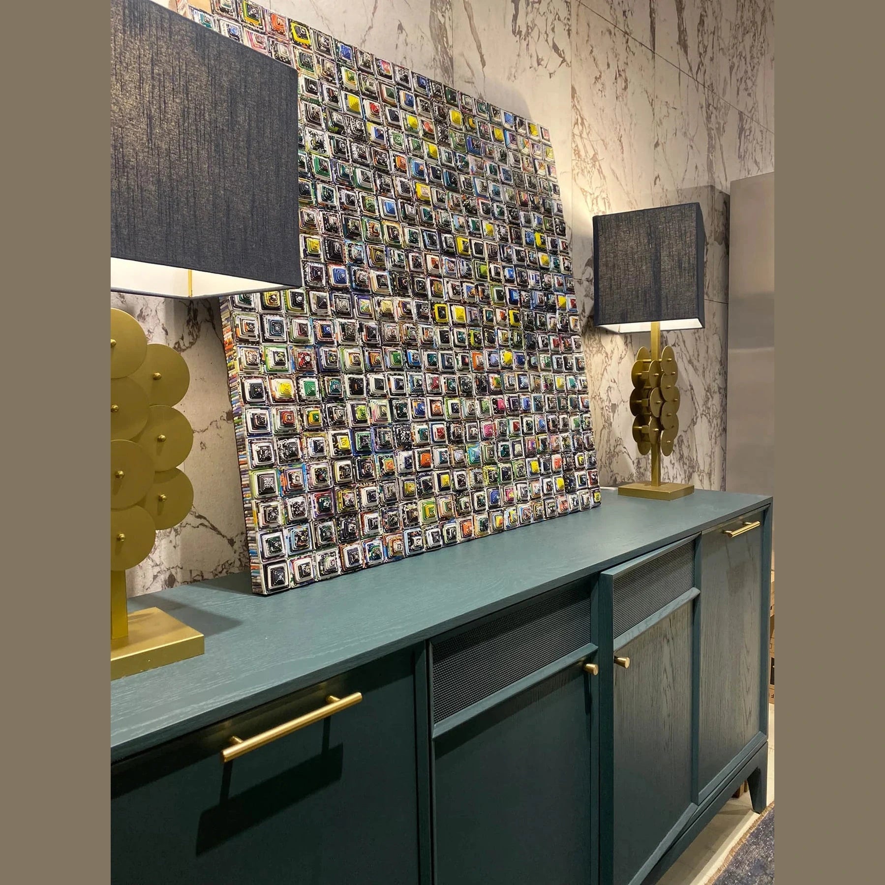 Liora Brass Disc Lamp