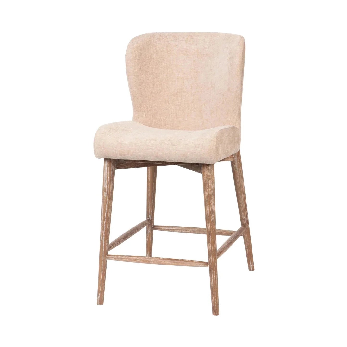 Zerwyn Counter Stool - Champagne Chenille