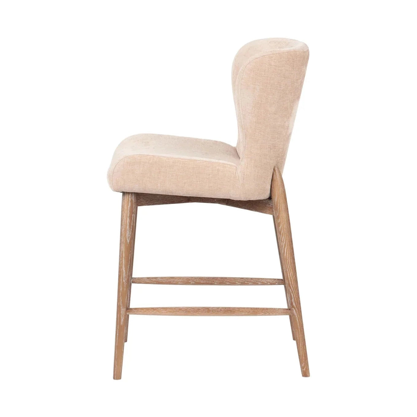 Zerwyn Counter Stool - Champagne Chenille