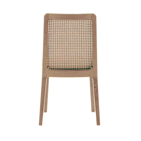 Cane Dining Chair - Oyster Linen/Natural Frame