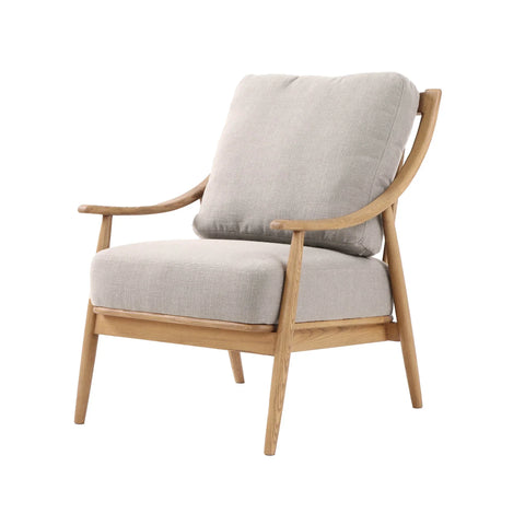 KINSLEY CLUB CHAIR - Natural Frame