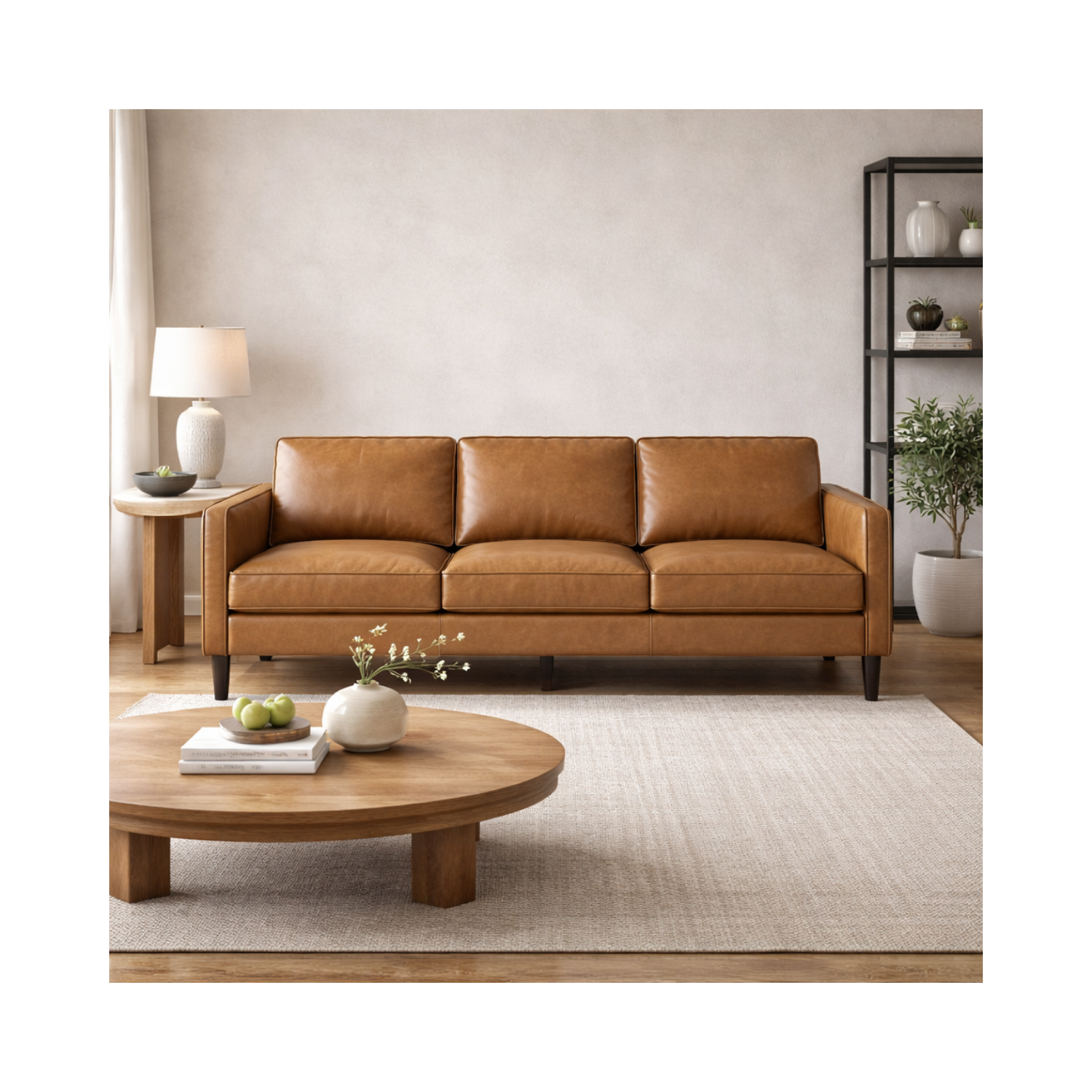 SORIA GENUINE LEATHER SOFA