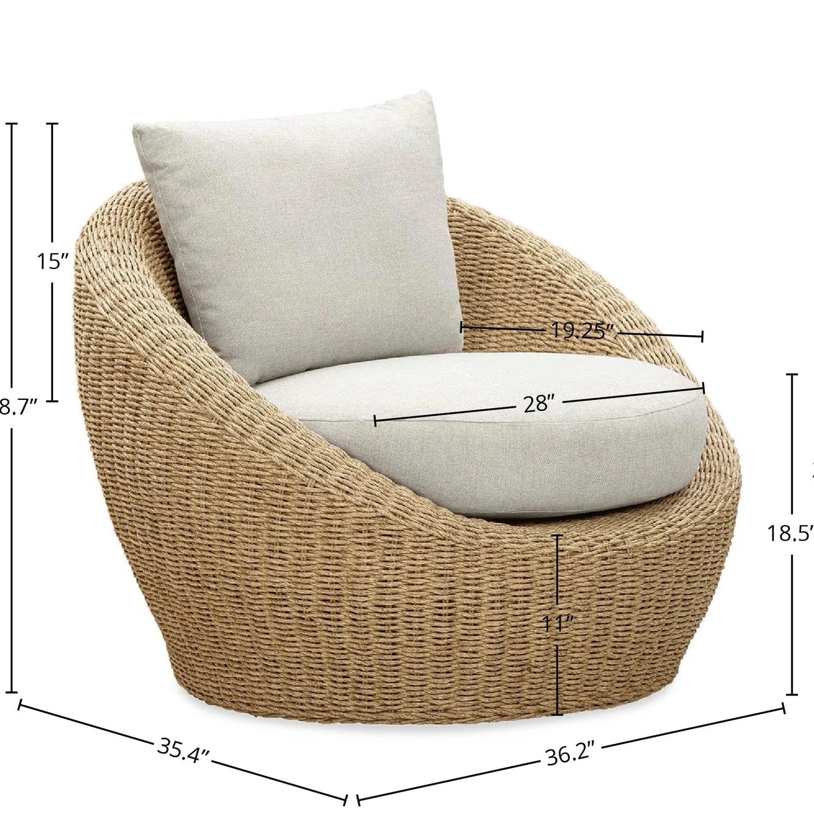 Chesny Outdoor Club Chair