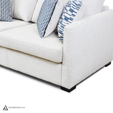 Sammy Condo Sofa with 4 Toss Pillows