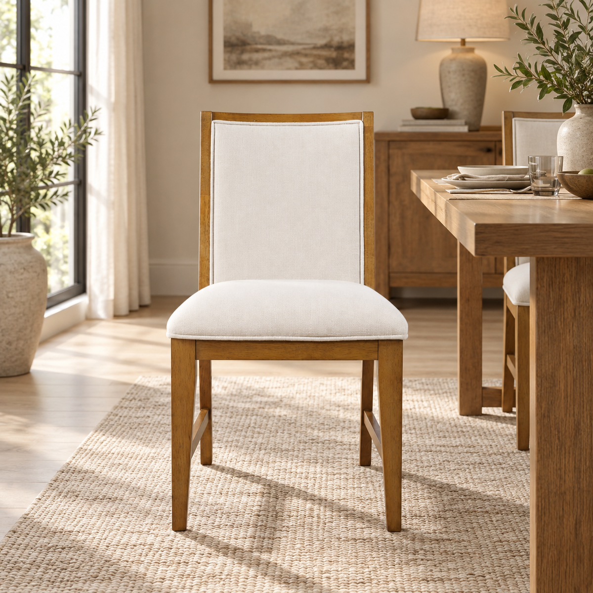 Sierrafina Upholstered Dining Chair – Sable & Honey
