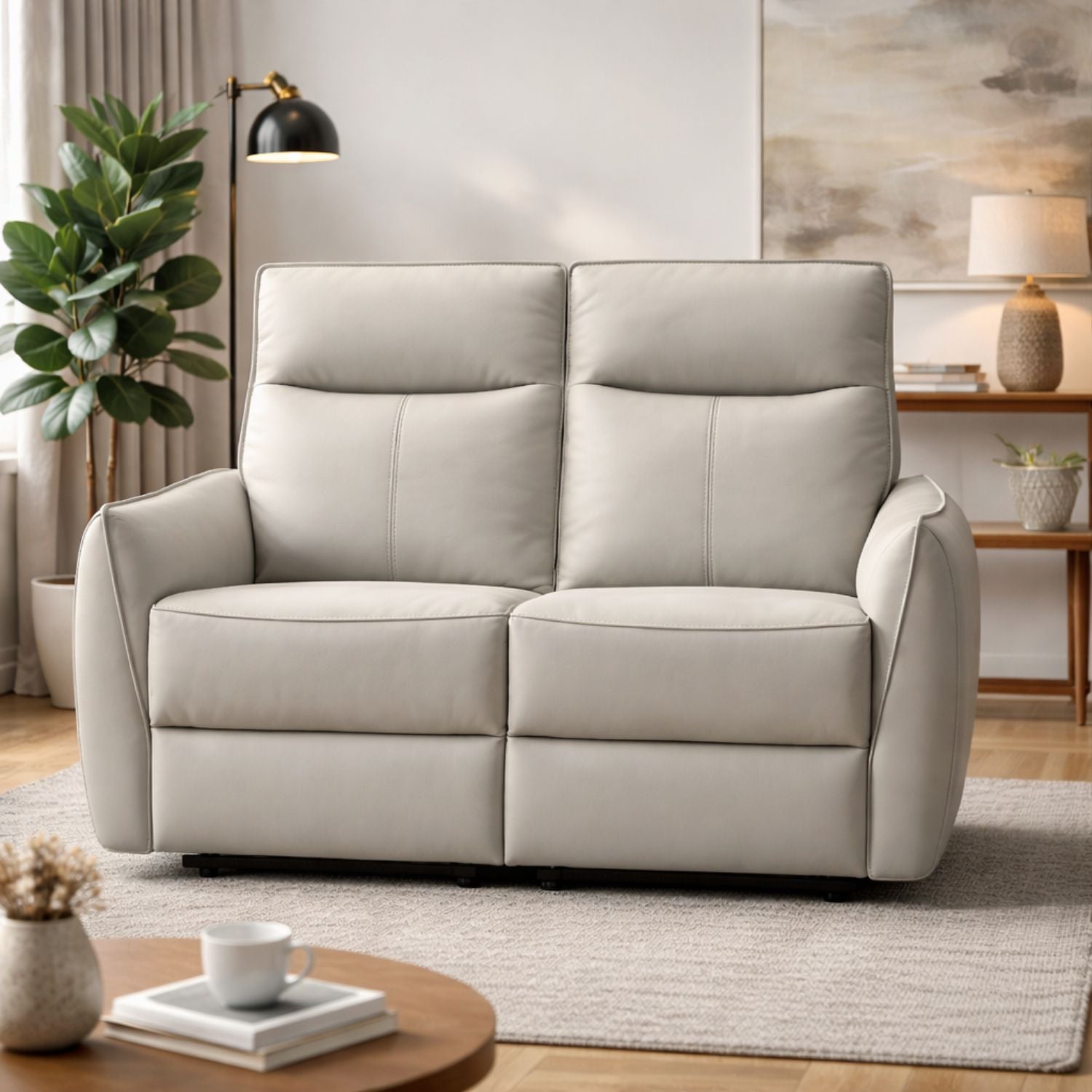 Skye Leather Power Recliner Loveseat