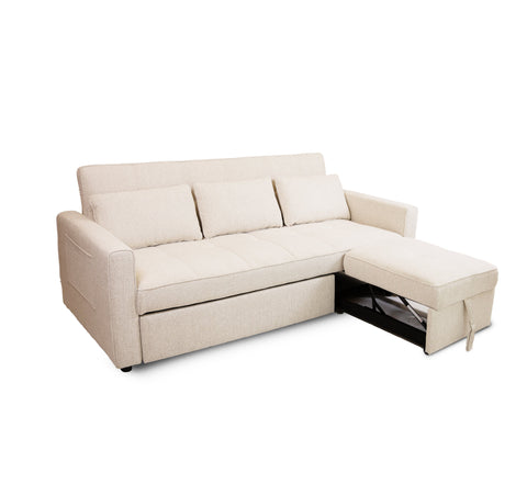 Skylar Sofa Sectional Sleeper - Abby Flax