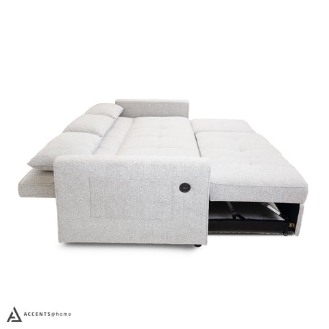 Skylar Sofa Sectional Sleeper - Abby Grey