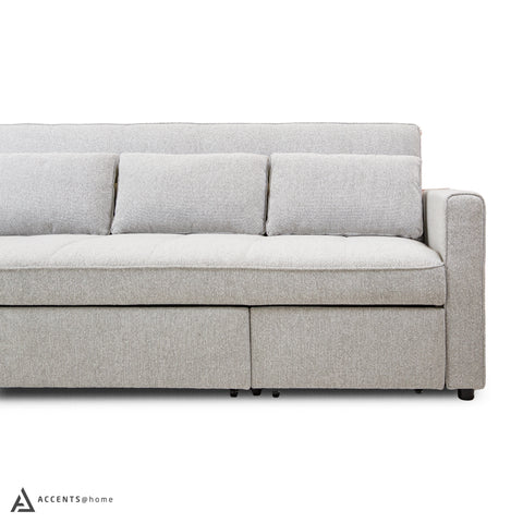 Skylar Sofa Sectional Sleeper - Abby Grey