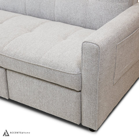 Skylar Sofa Sectional Sleeper - Abby Grey