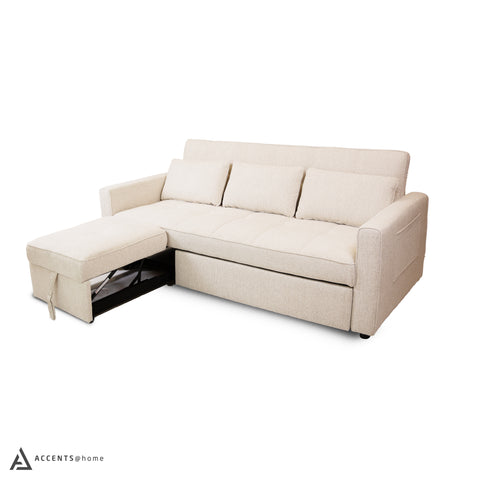 Skylar Sofa Sectional Sleeper - Abby Flax