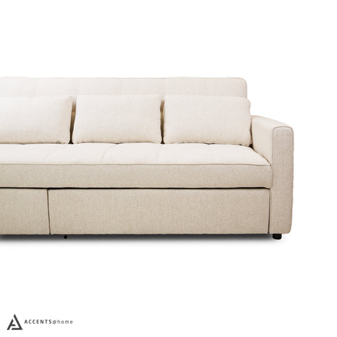 Skylar Sofa Sectional Sleeper - Abby Flax