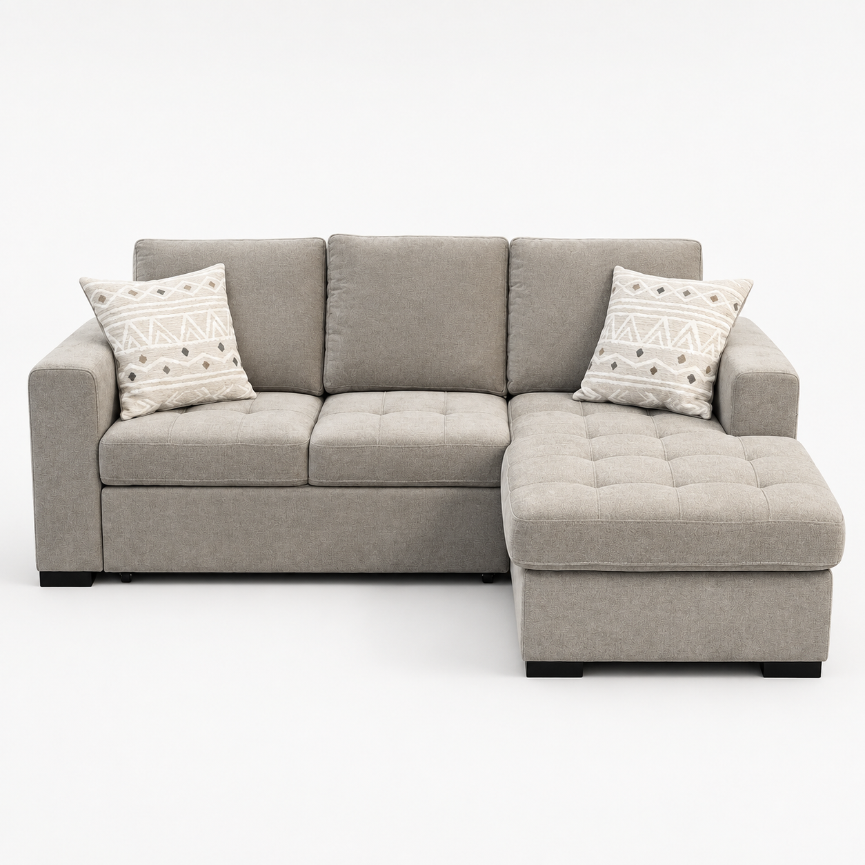 Sloane 2-Piece Pull Out Sleeper Sectional - Right Chaise
