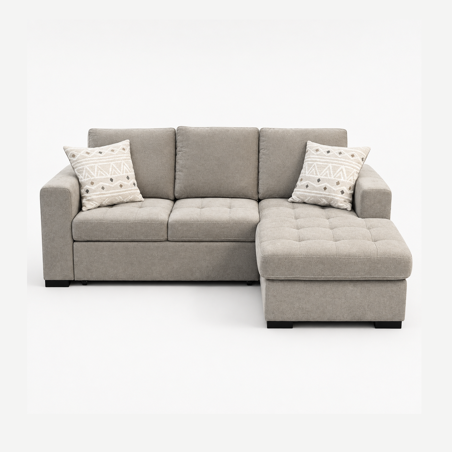 Sloane 2-Piece Pull Out Sleeper Sectional - Right Chaise