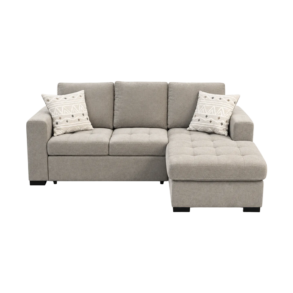 Sloane 2-Piece Pull Out Sleeper Sectional - Right Chaise