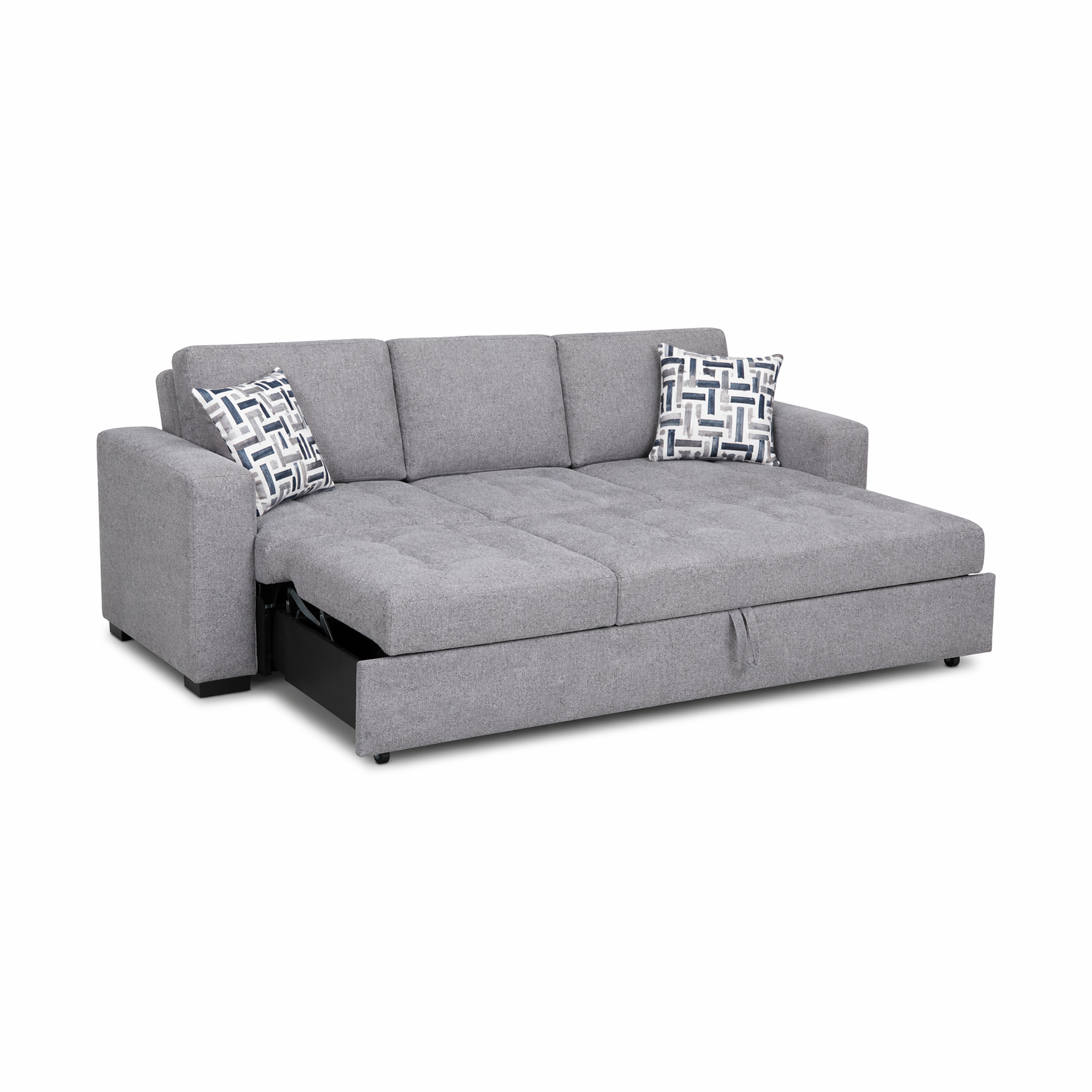 Sloane Pull-Out Sleeper Sofa with 2 Toss Pillows