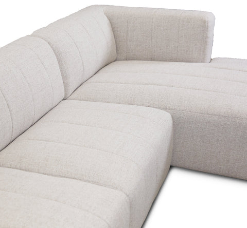 Lauriston Premium Fabric 3 PCs Sectional - Monique Beige