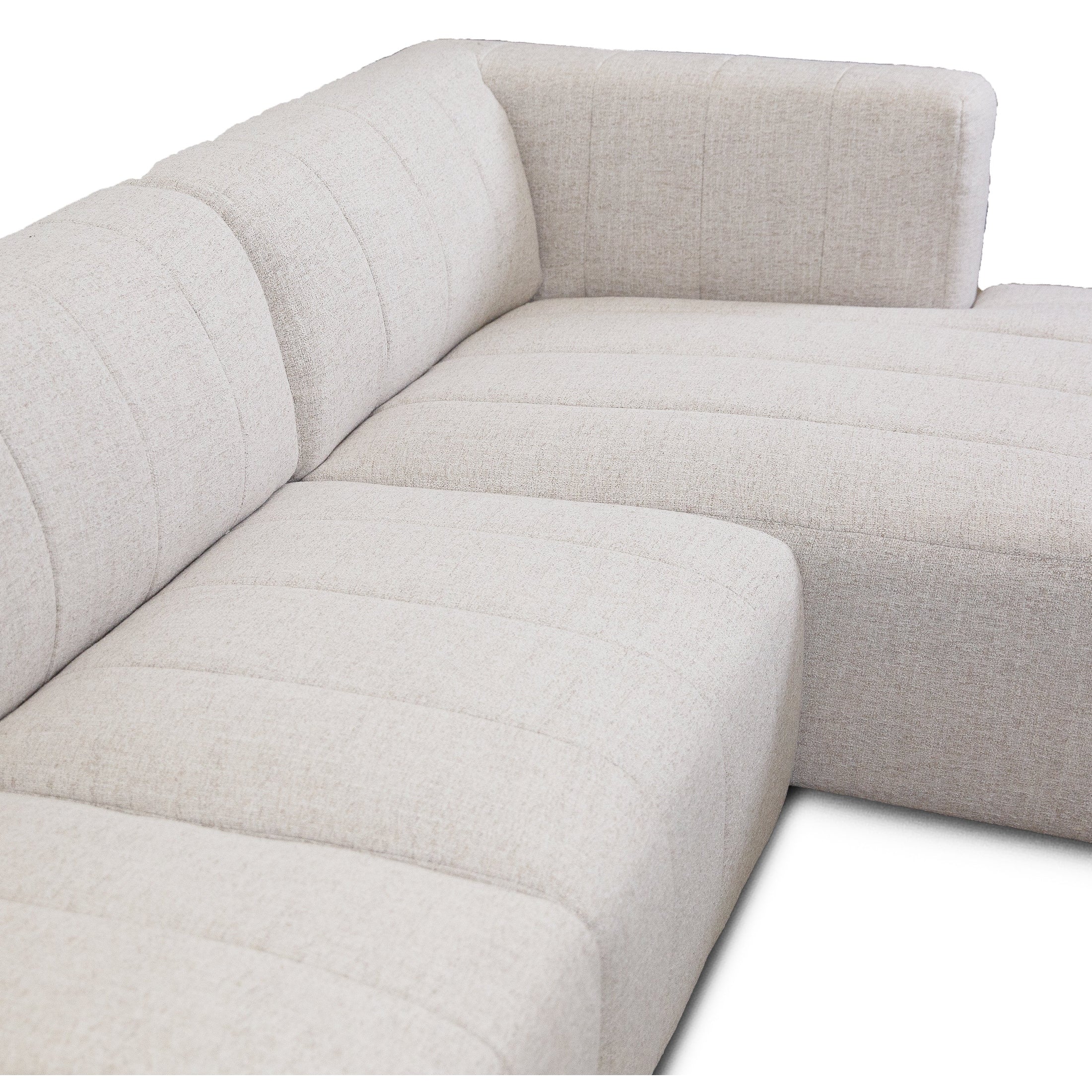 Lauriston Premium Fabric 3 PCs Sectional - Monique Beige