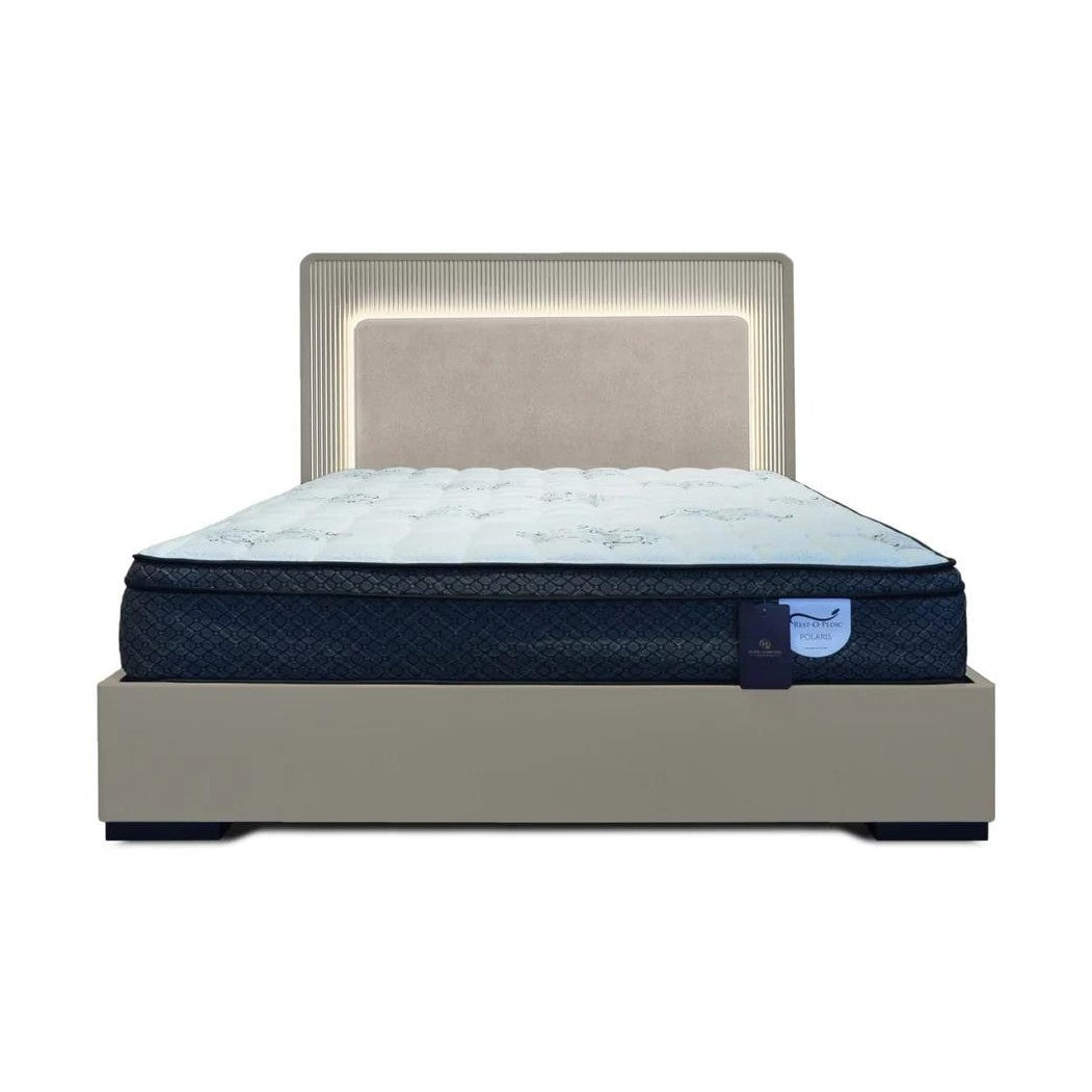 Sofia Hydraulic Storage Bed - Beige