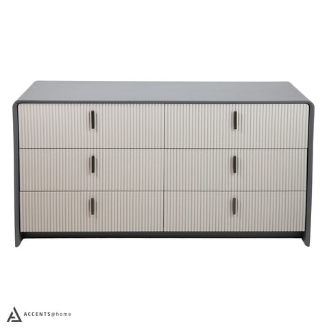 Sofia 6 Drawer Two Tone Double Dresser