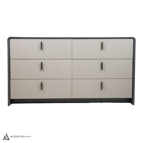 Sofia 6 Drawer Two Tone Double Dresser