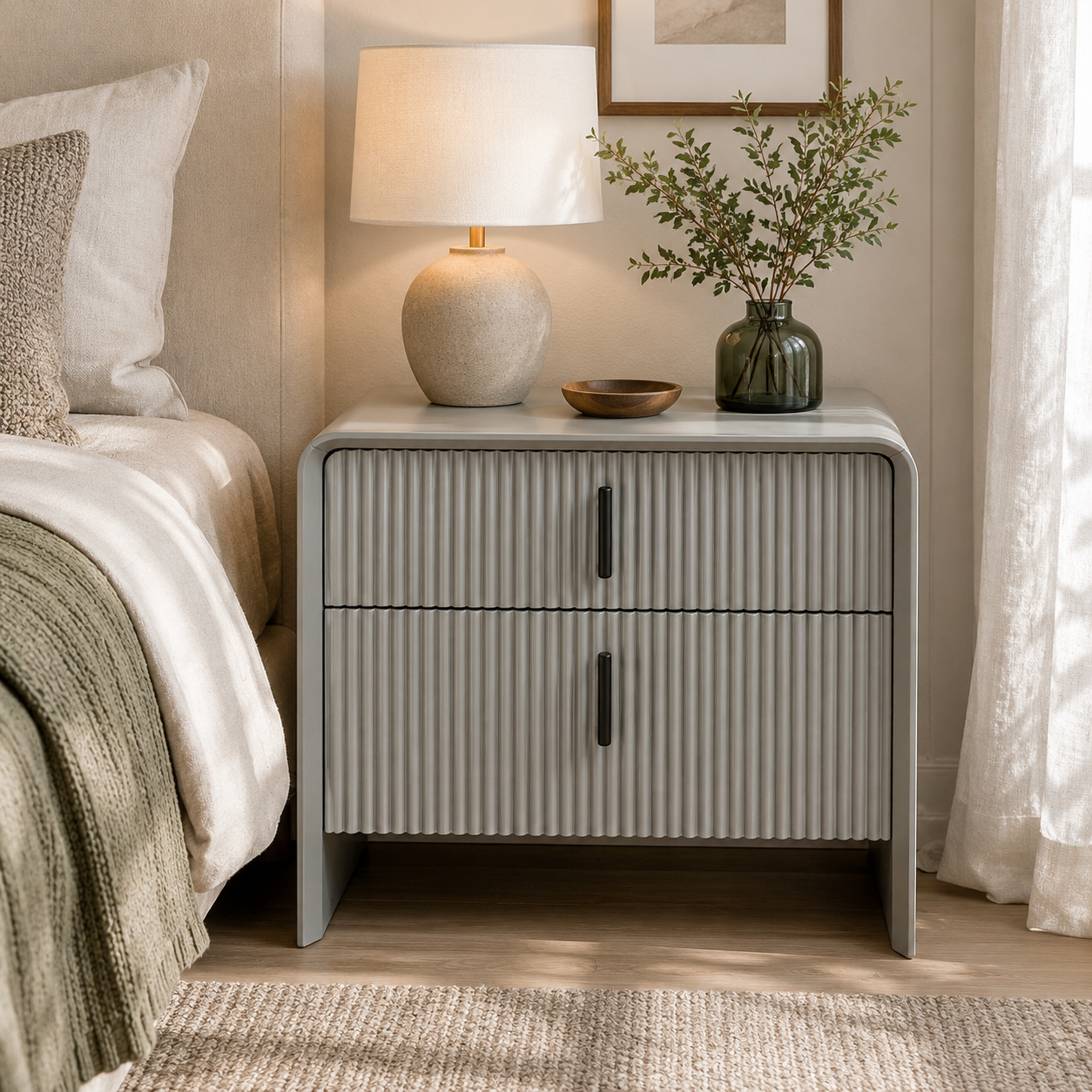 Sofia Nightstand - Beige