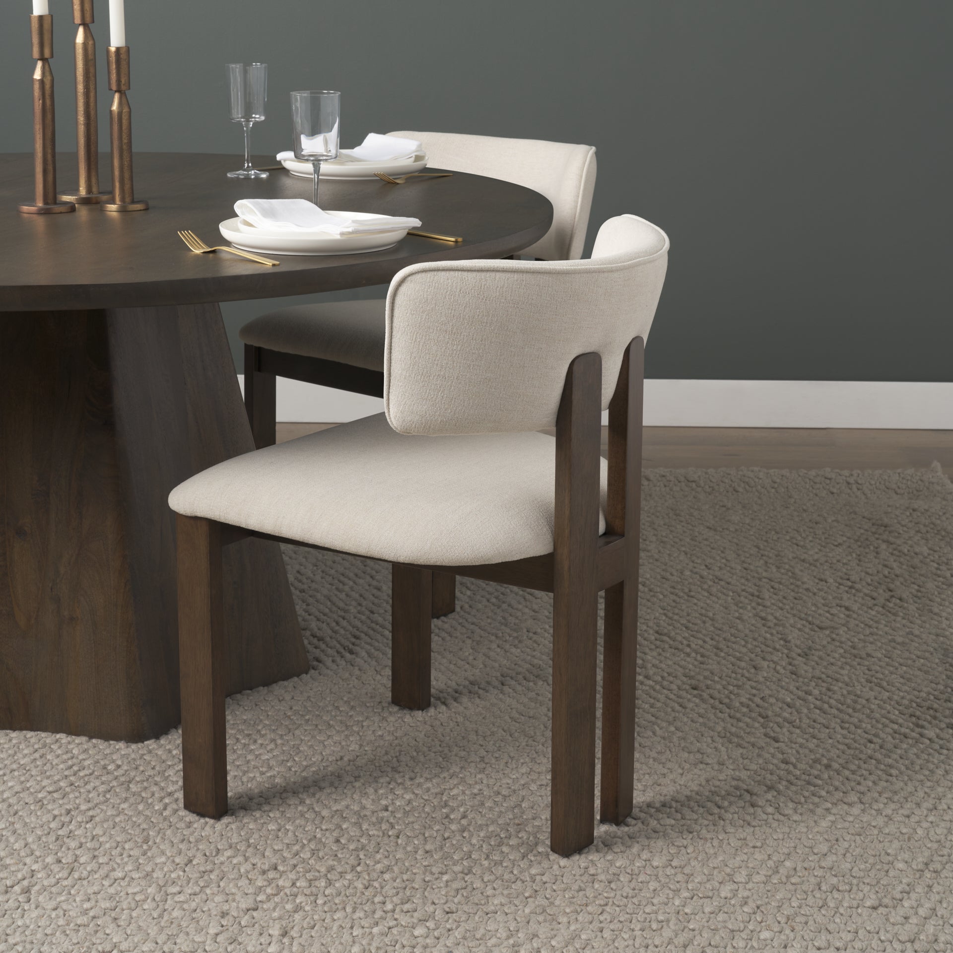 Soho Curved Tripod Frame Dining Chair