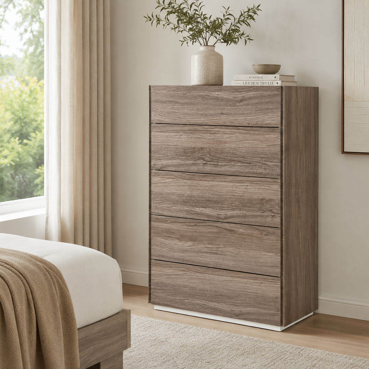Soono Glossy Finish Bedroom Chest